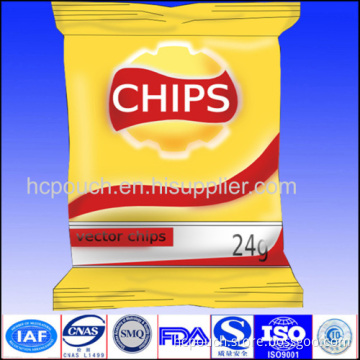 Vacuum Potato Chips Bag With Tear Notch 